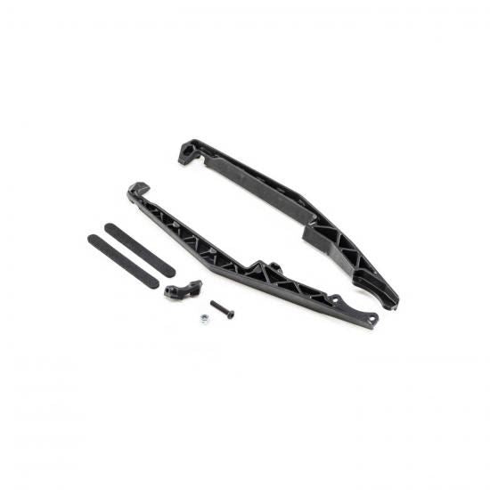 TLR Mud Guard Set, Stiffezel, w/Fan Mount: 22T 4.0