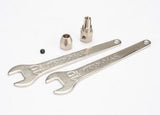 TRAXXAS Motor coupler, collet style/ GS 4x3 SS (1)/ wrench, 10mm (2)