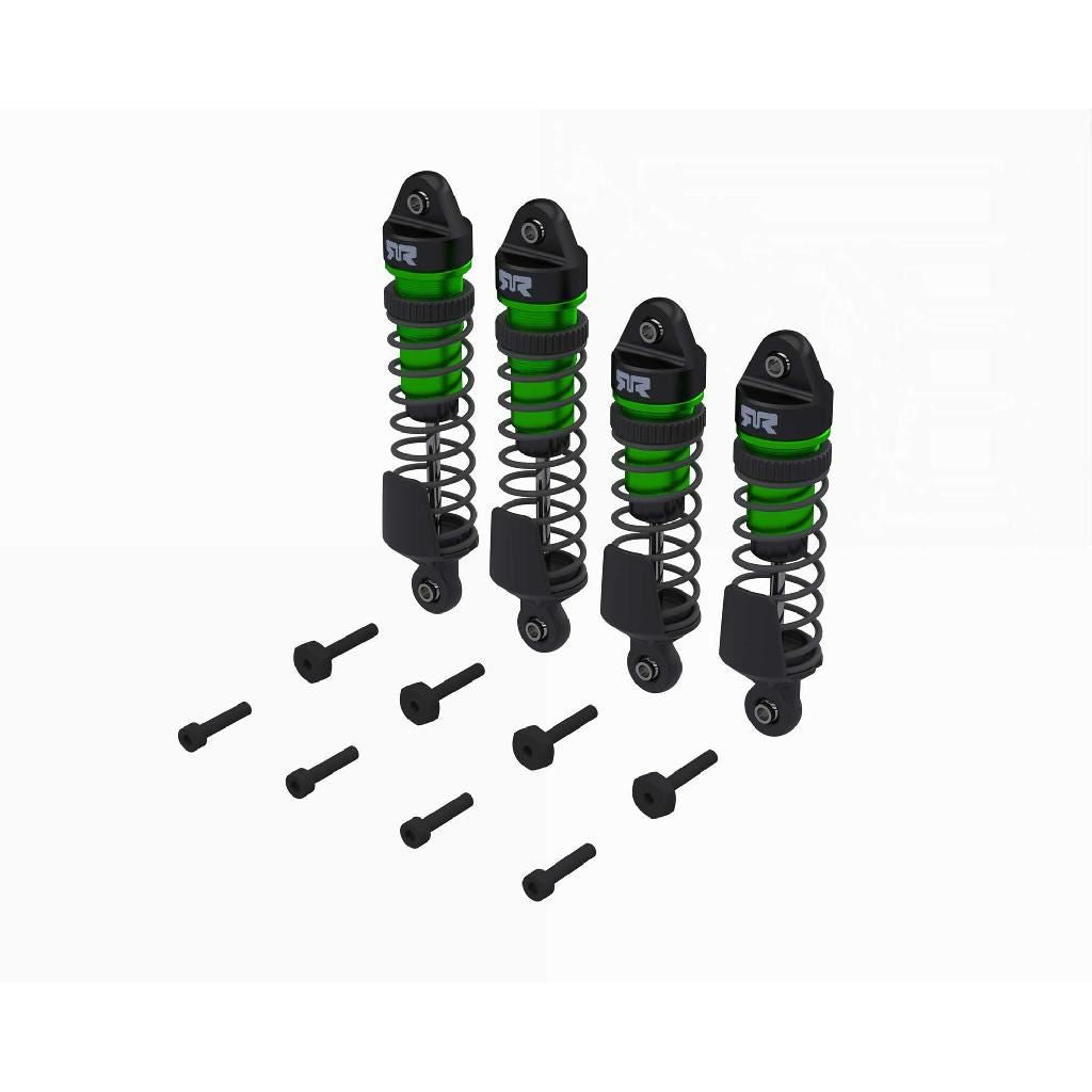 Arrma Shock Set, Front/Rear Assembled, 1300Cst Oil, Green (4Pcs):