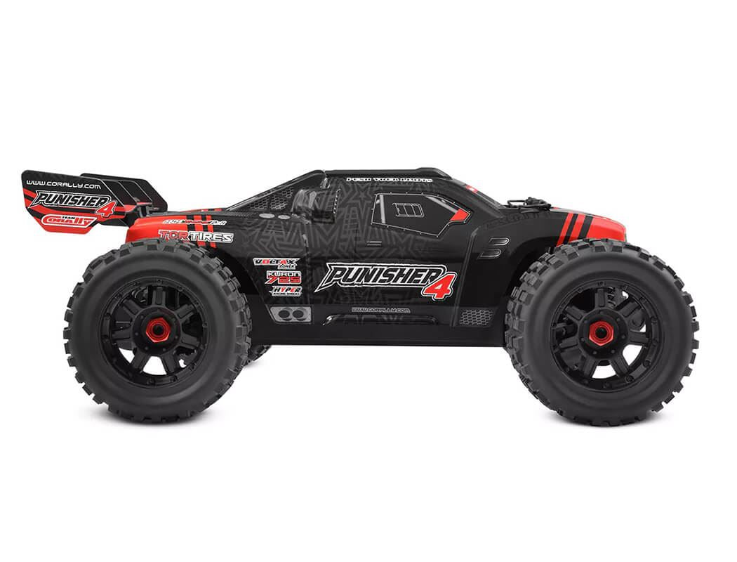 Corally Punisher 4 Brushless 4S Basher Truck Rtr - Red