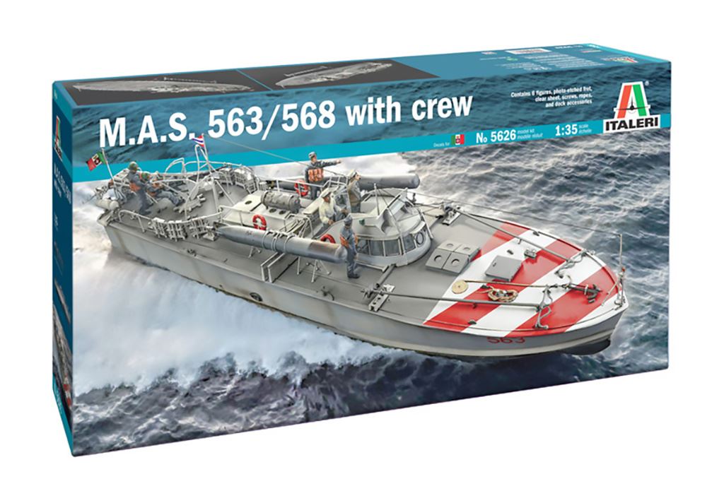 Italeri M.A.S. 568 4a Serie with crew