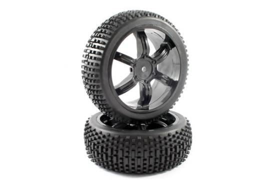 FTX NARROW BLOCK TYRE/6-SPOKE WHEEL MOUNTED