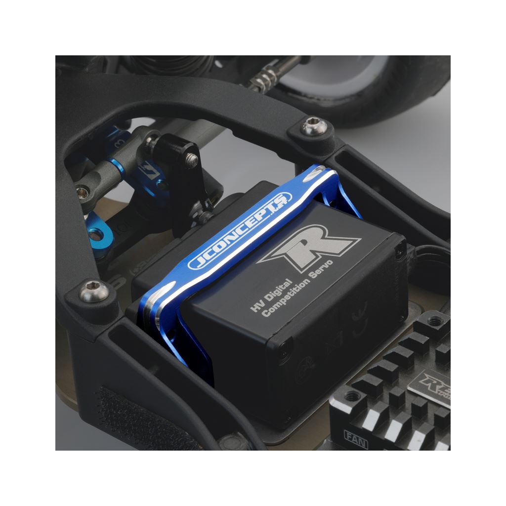 B6.3 Servo Mount Brace - Blue
