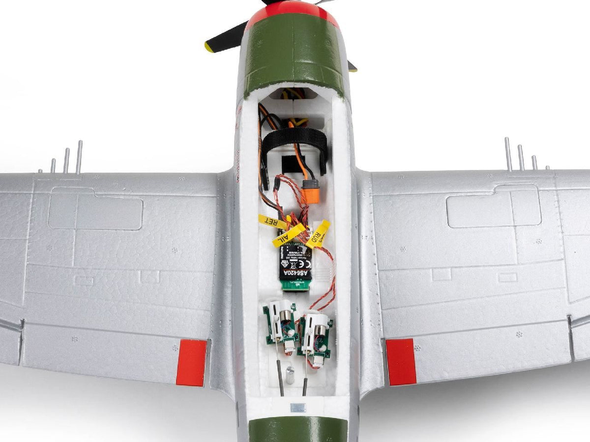 E Flite Micro P-47 Thunderbolt 625Mm Bnf Basic With As3X+ And Safe S