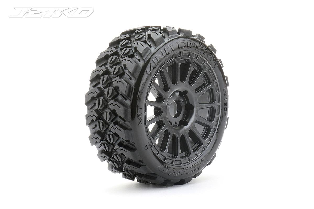 Jetko Ex King Cobra 1:8 Belted Rally Tyres Black Wheels 17Mm Hex (2)