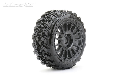 Jetko Ex King Cobra 1:8 Belted Rally Tyres Black Wheels 17Mm Hex (2)