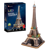 Cubicfun Eiffel Tower With Led Lighting (84 Pieces)