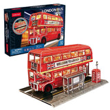 Cubicfun London Bus Night Edition With Led Lighting (161 Pieces)
