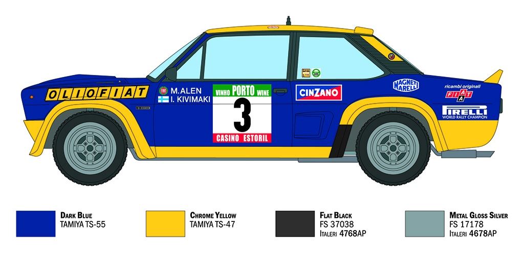 Italeri Fiat 131 Arbarth Rally OL10 Fiat