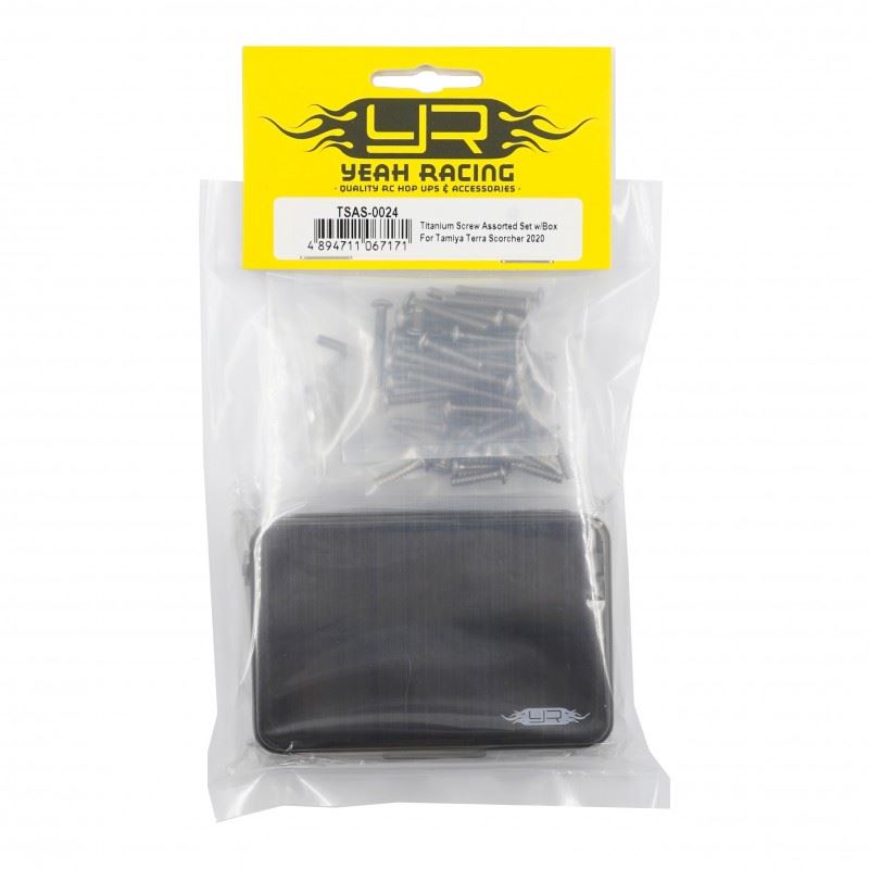 Yeah Racing Titanium Screw Assorted Set W/Box For Tamiya Terra Scorcher 2020