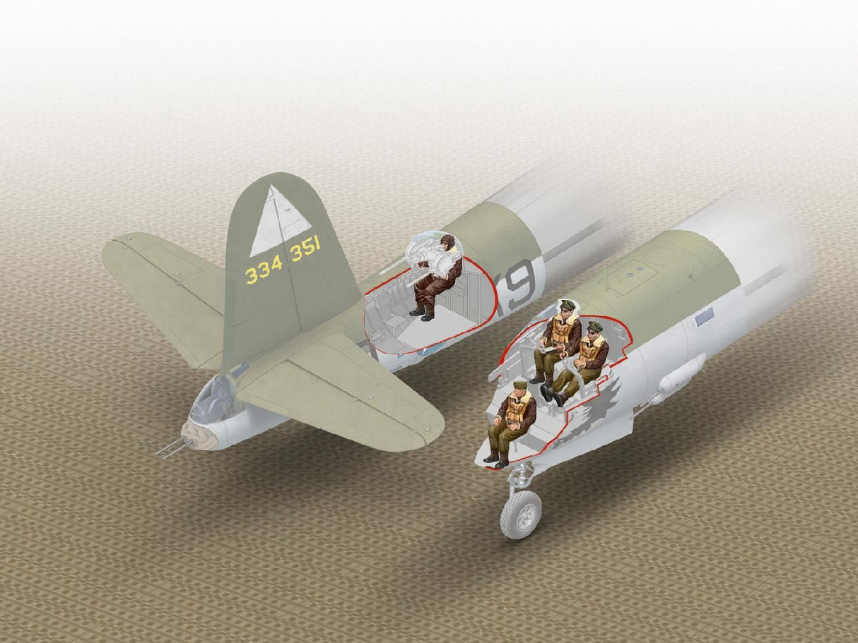 Icm B-26 Marauder U.S. Crew (4 Figures)