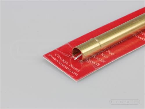 KS 300mm Round Brass Tube 9mm OD (Pk1) .45mm Wall