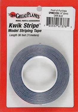 GPLANES Striping Tape Dark Blue 1/4" (6mm x 11m)