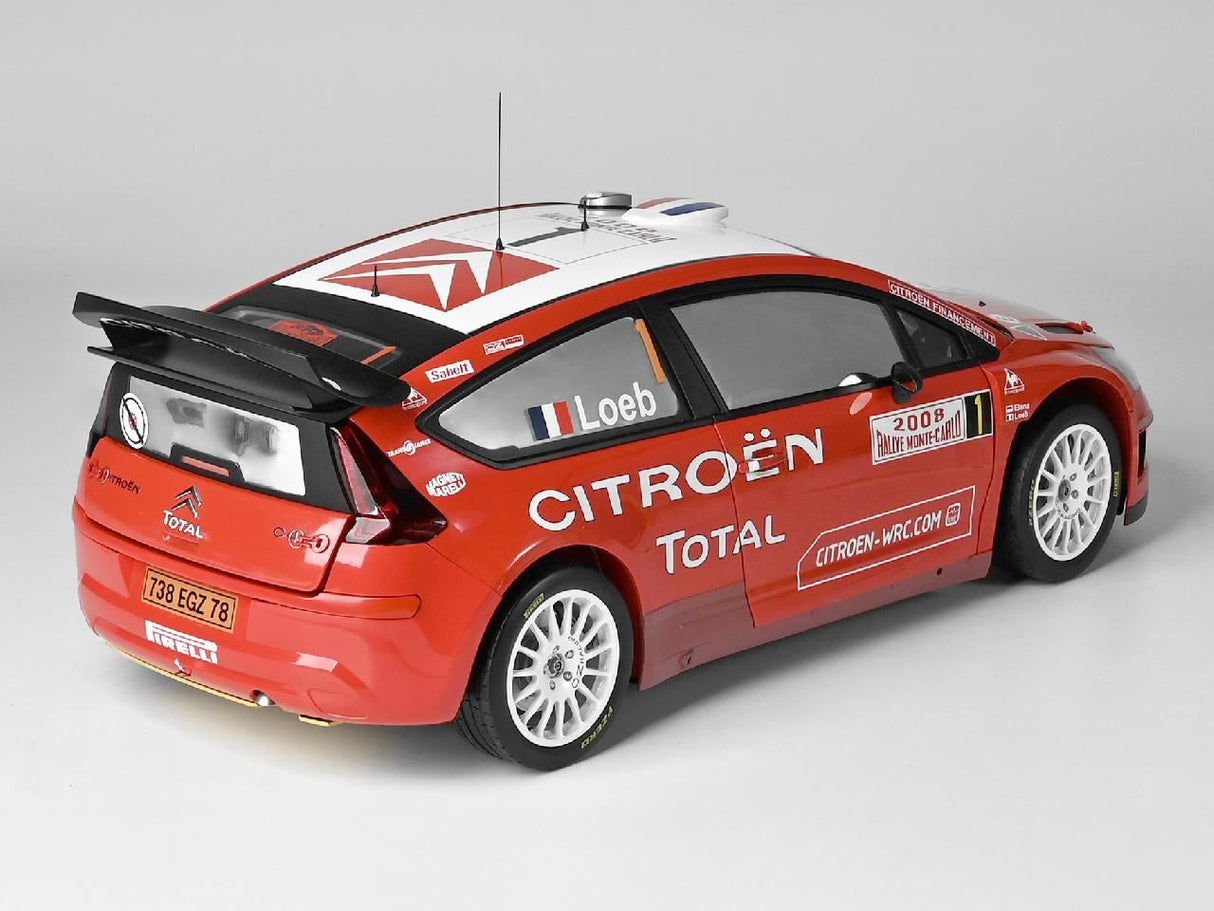 Ixo (Parent) Citroën C4 Wrc 2008 Red 1/8 Scale Full Metal Kit