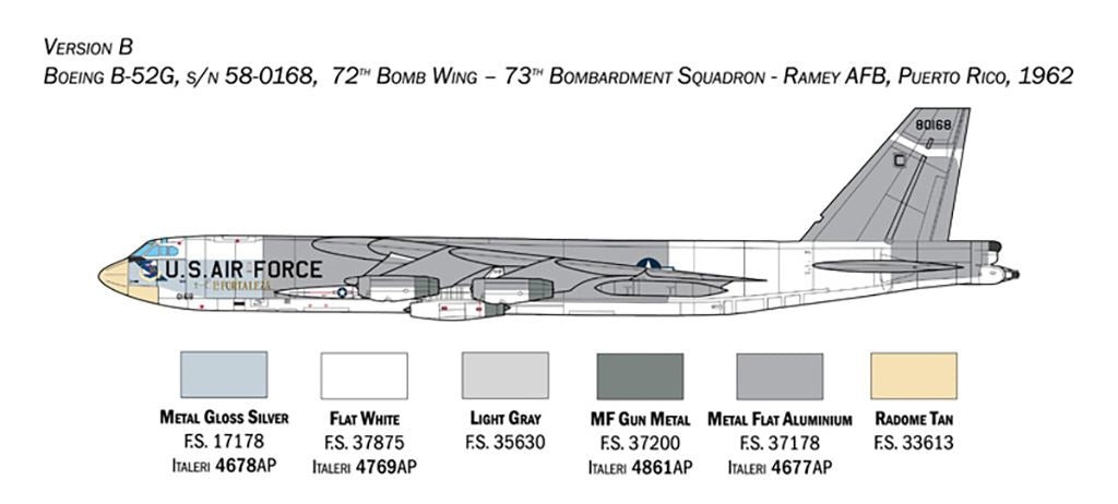 Italeri B-52G early with Hound Dog