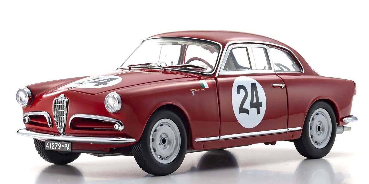 Kyosho 1:18 Alfa Romeo Giuletta Sv Targa Florio 1957 Nr.24