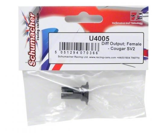Schumacher Diff Output; Female - Cougar SV2