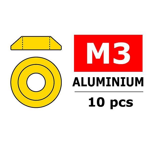 CORALLY ALUMINIUM WASHER FOR M3 BUTTON HEAD SCREWS O