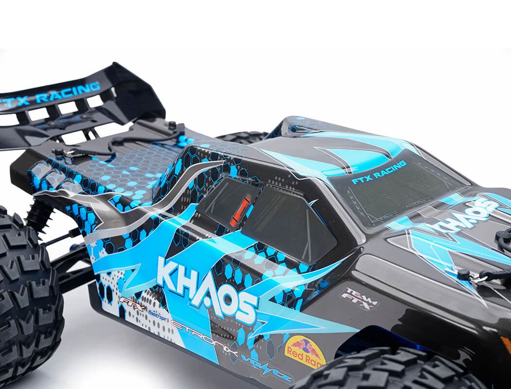Ftx Khaos 1/10 Brushless 4Wd Truggy Rtr With 3S Lipo And Charger - Blue