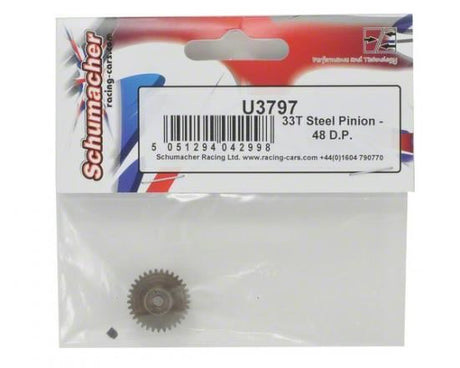 Schumacher 33T Steel Pinion - 48DP