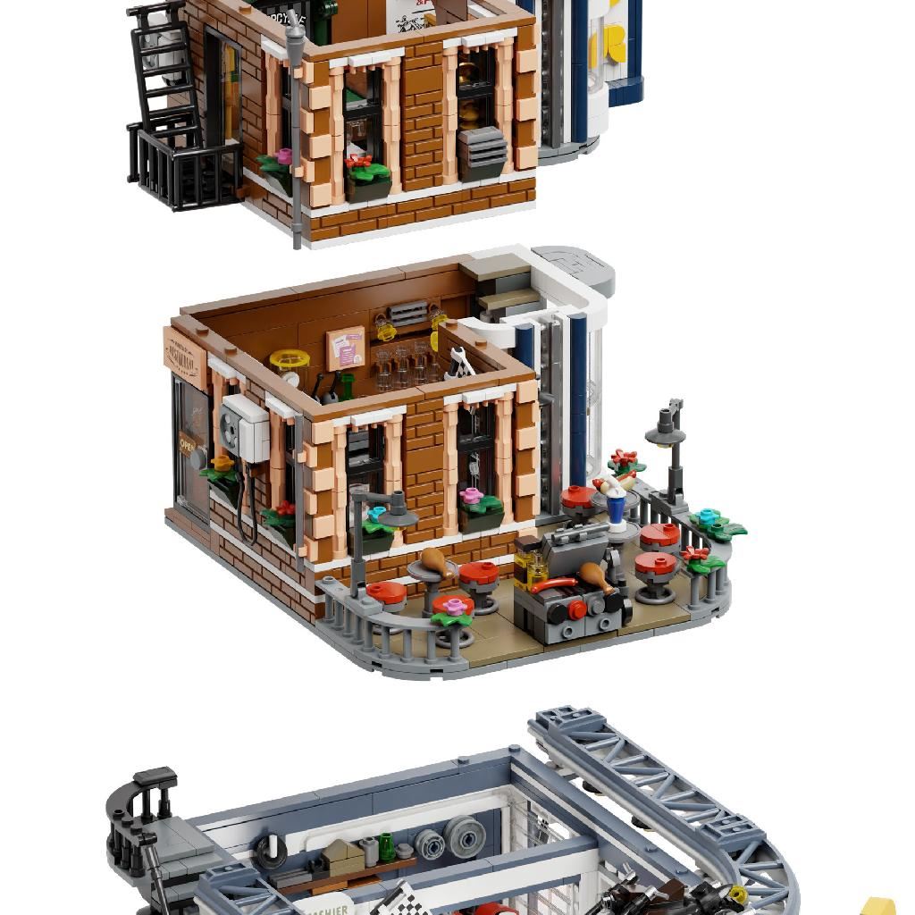 Pantasy Motorcycle Restaurant Building - 2989 Pcs