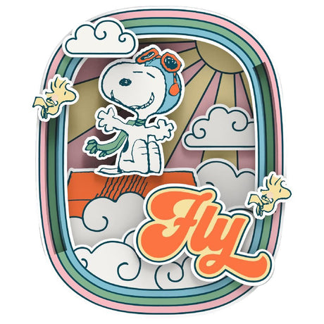 Puremind Peanuts™ Snoopy'S Pilot Dreams Wooden Magnet