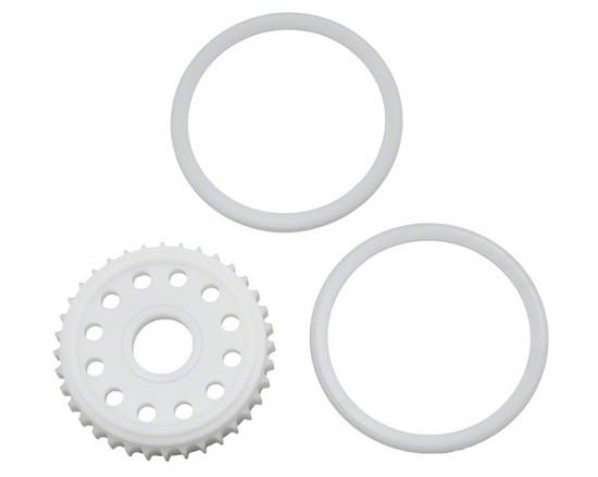 Schumacher CNC Diff Pulley & Fences; 36T - Mi4