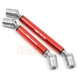 Yeah Racing Stainless Steel Front & Rear Center Shaft Set Red (Ver.2) For Traxxas TRX-4 TRX-6