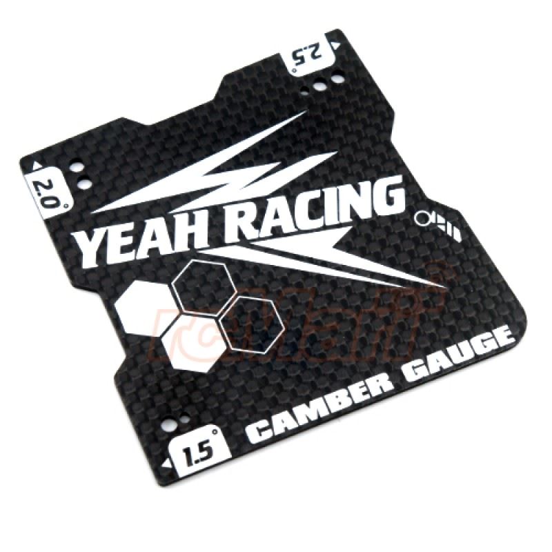 Yeah Racing Graphite Lightweight Camber Gauge 1.5, 2 and 2.5 Deg For 1/10 Touring Car M Chassis