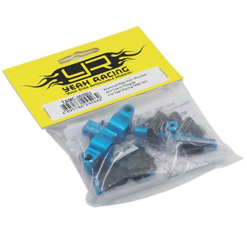 Yeah Racing TAMC-S01 Aluminum Rear Hub/Knuckle Arm Toe-In 3 Degree