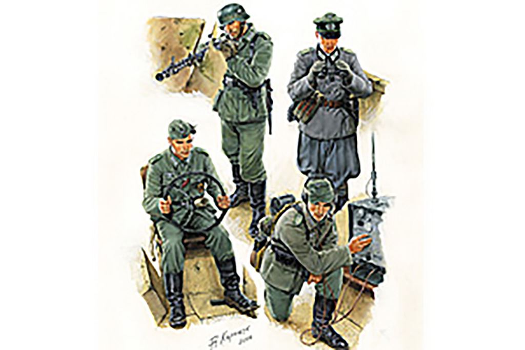Zvesda German Halftrack Crew