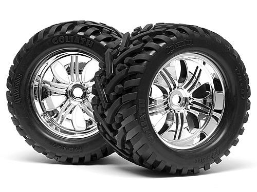 HPI Mounted Goliath Tire 178X97mm On Tremor Wheel Crm