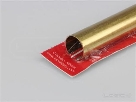 KS 12" Round Brass Tube 5/8" (Pk1) .014 Wall