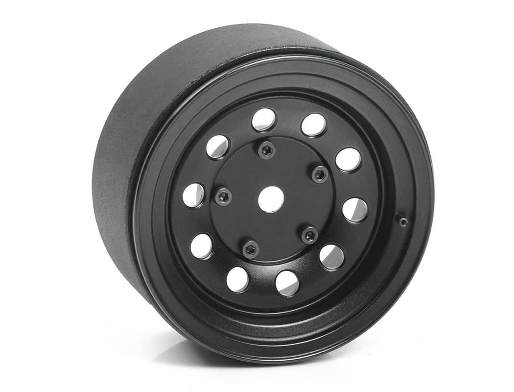 RC4WD BURATO 2.2  BEADLOCK WHEELS W/ CENTER CAPS (BLACK)