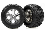 Traxxas Tires & Wheels, Assembled, Glued (2.8") (All-Star Chrome Whe
