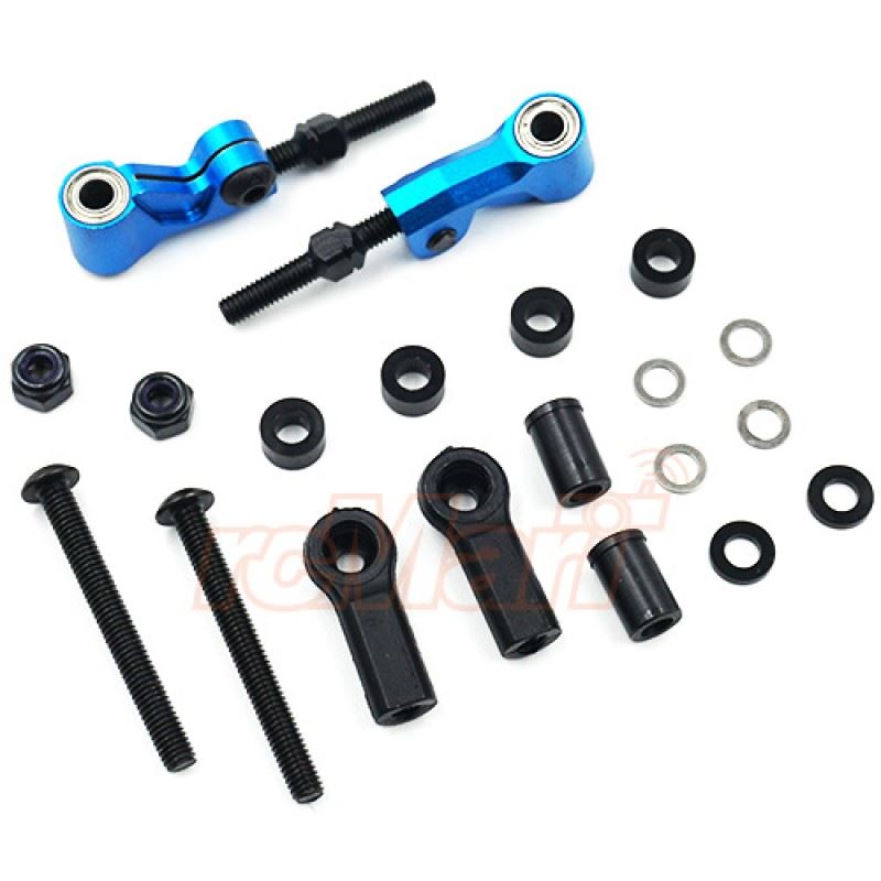 Yeah Racing Aluminum Front or Rear Camberlink for TATT-S03 (Tamiya TT02 RWD) Blue