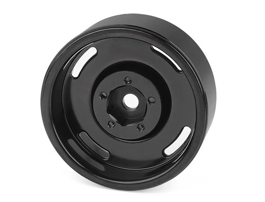 Rc4Wd 1.9  Landies Vintage Stamped Steel B/Lock Wheels Black
