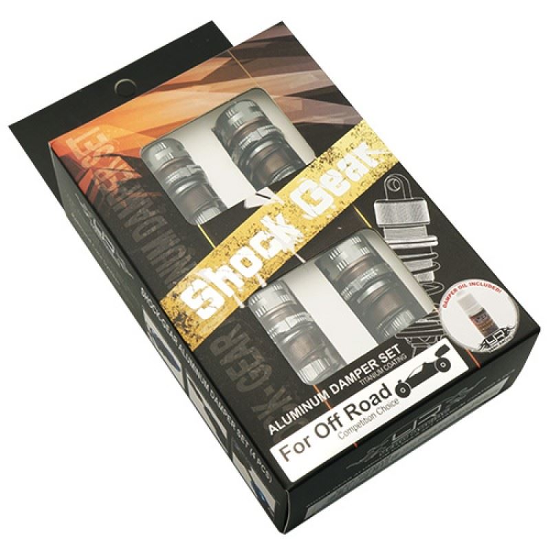 Yeah Racing Shock-Gear 60mm Damper Set For 1/10 RC Off Road Car Tamiya GF01 WR02 Kyosho Beetle