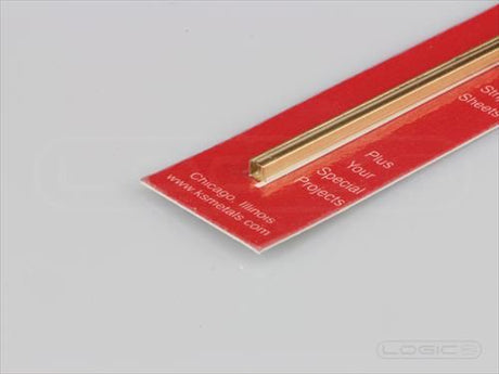 KS 300mm Brass Channel 1/8" (Pk1)