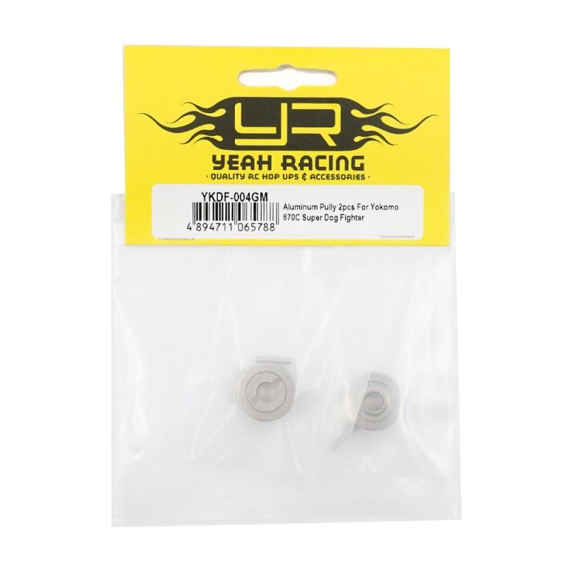 Yeah Racing Aluminum Pulley 2Pcs For Yokomo 870C Super Dog Fighter Yz10 2023 Yz-W91