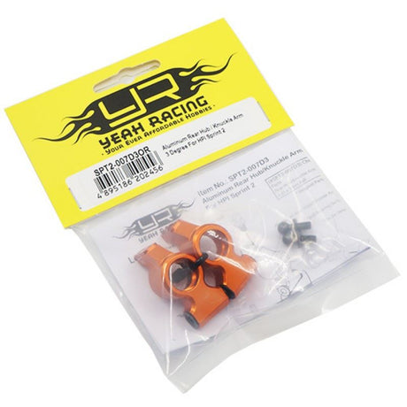 Yeah Racing Aluminum Rear Hub/Knuckle Arm Toe-In 3 Degree For HPI Sprint 2