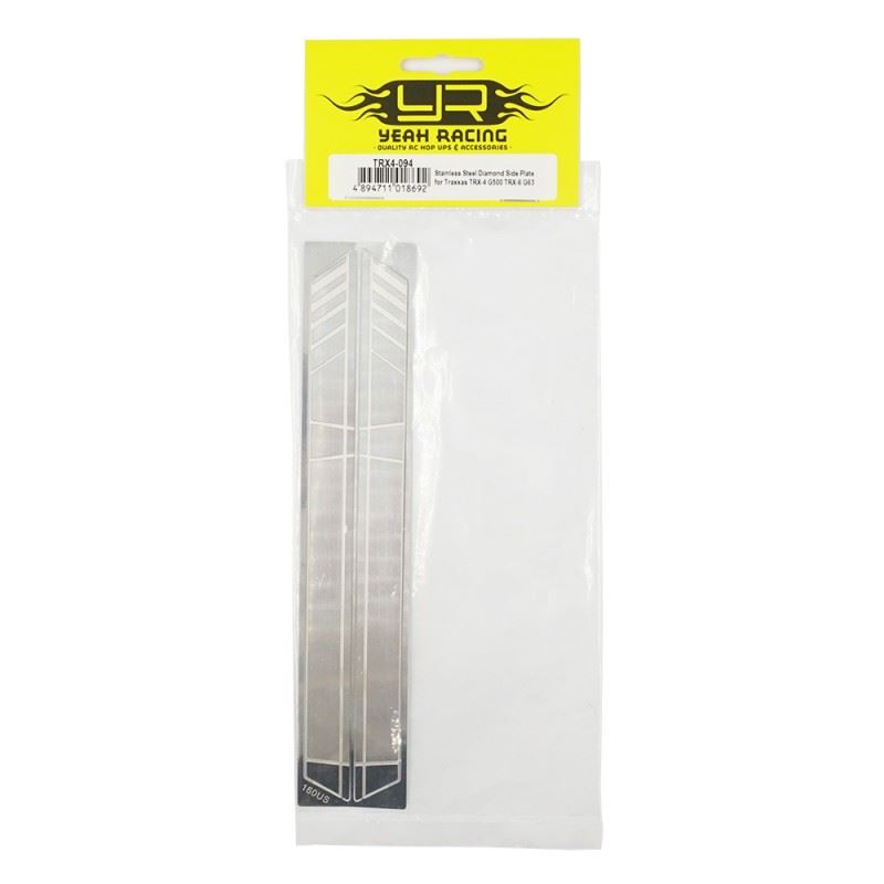 Yeah Racing Stainless Steel Door Anti Scratch Plate For Traxxas Trx-4 G500 Trx-6 G63