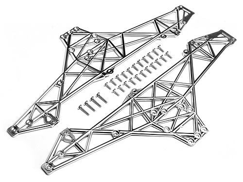HPI Main Chassis Set (Matte Chrome)