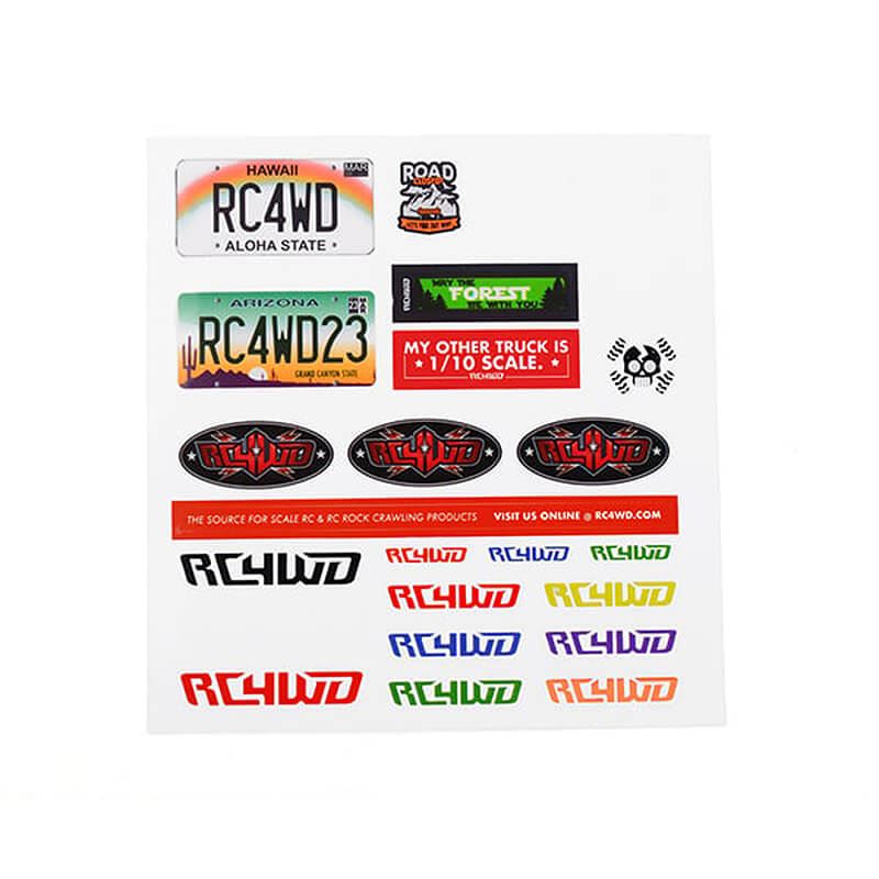 RC4WD SMALL DECAL SHEET