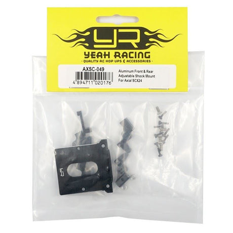 Yeah Racing Aluminum Front & Rear Adjustable Shock Mount For Axial SCX24