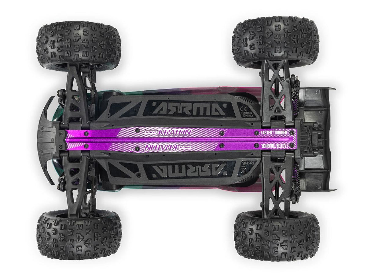 Arrma 1/16 Mini Kraton 3S Dsc 4X4 Rtr With Batt/Charg, Teal/Pink