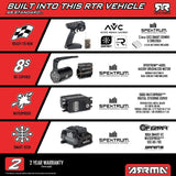 Arrma 1/7 Limitless 8S Avc 4X4 Rtr Blx Street Speed, Red/Black