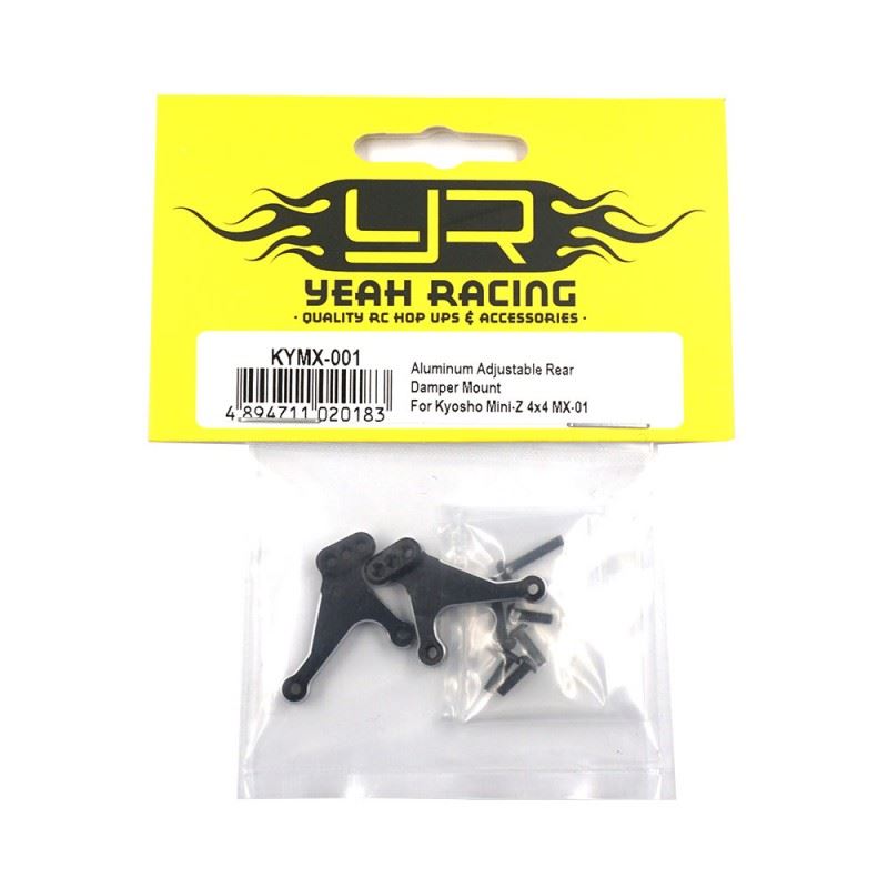 Yeah Racing Aluminum Adjustable Rear Damper Mount For Kyosho Mini-Z 4x4 MX-01