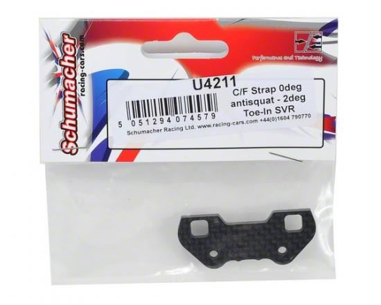 Schumacher Carbon Fibre Strap - 0 Degree Antisquat - 2 Degree Toe In - Cougar SVR