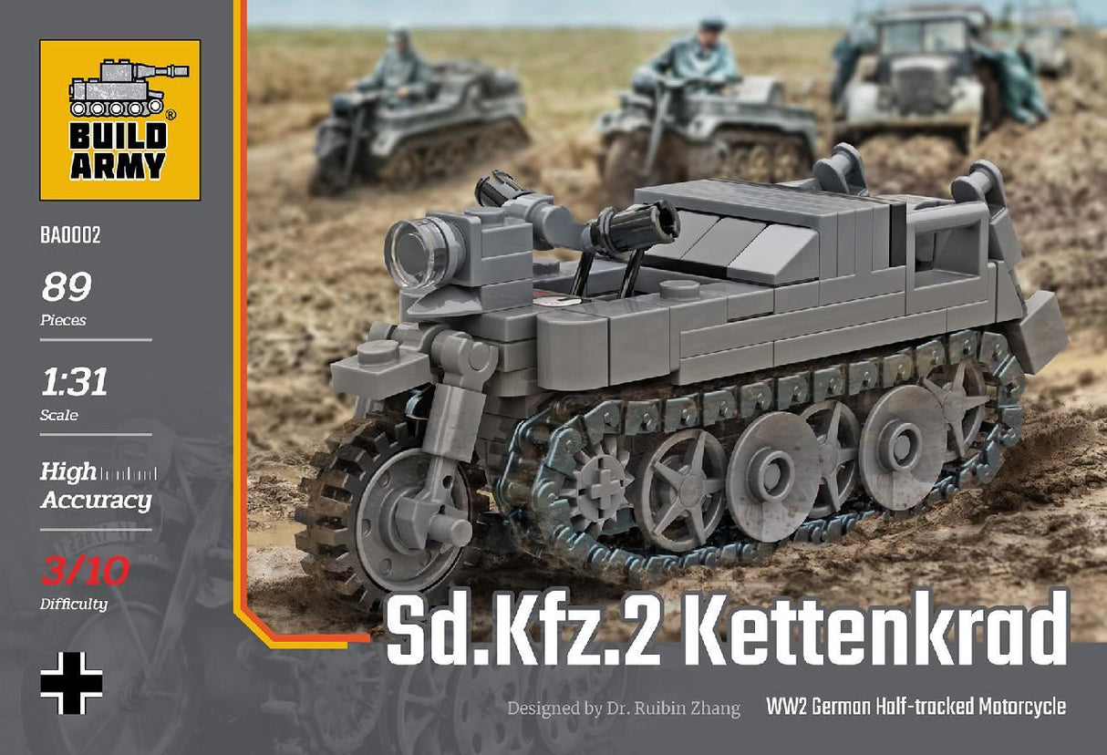Build Army Kettenkrad Tracked Motorcycle